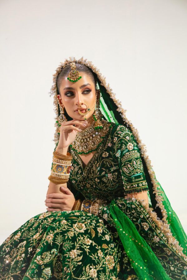 Mehbooba (Emerald Green Velvet) - Image 4