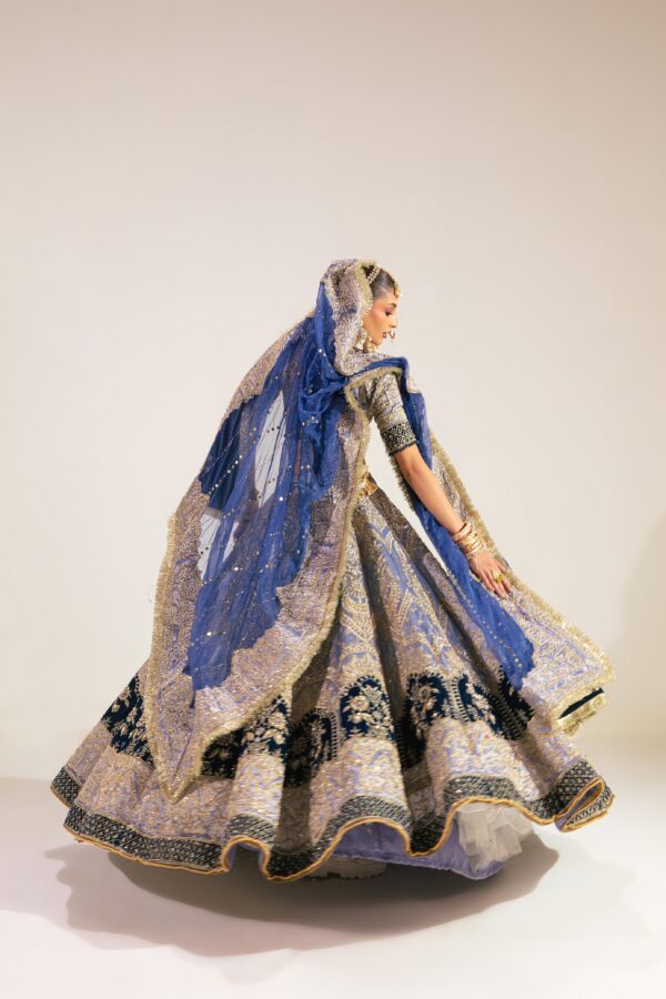 Mehbooba (Navy Blue Lama Tissue) - Image 5